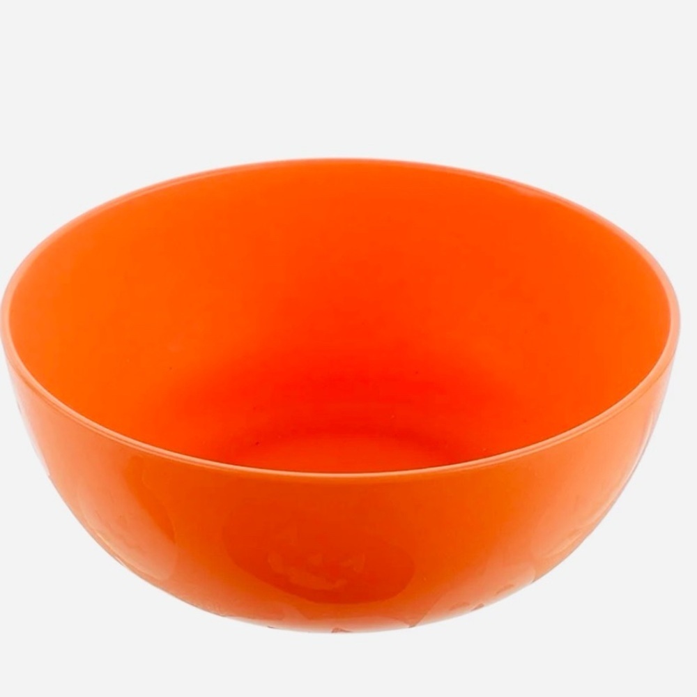 💐🎃Jack-O-Lantern Etched 3 Piece Dinnerware Set- 1x Dinner Plate Bowl Cup🎃🎃 - Picture 13 of 16